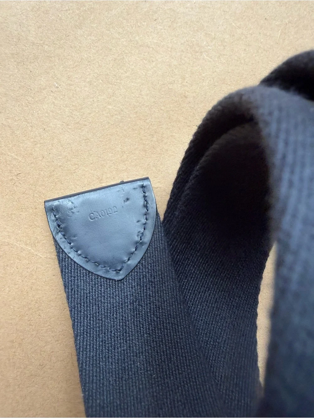 Louis Vuitton Navy Canvas Belt